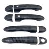 Car Decoration Door Handle Cover For Fiat 500X SUV 2016- Glossy Black Carbon Fiber Car Stickers Styling Upgrade