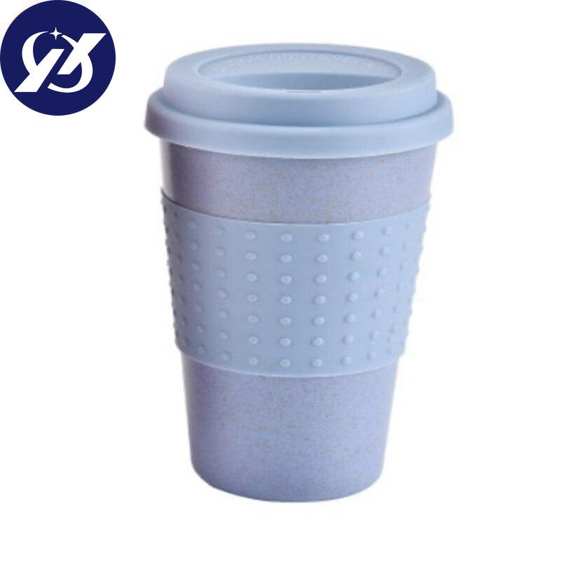 Кружка из пшеничной соломы, креативная посуда для напитков, многоразовые чашки из бамбукового волокна, эко-кофейные чашки, экологически чистые дорожные кружки