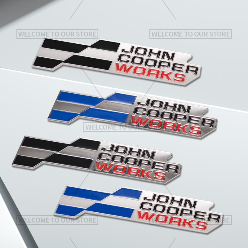 3D значок решетки John Cooper Works JCW, металлические наклейки на задний багажник для Mini Cooper S F66 F65 F67 U25 J01 J05 R61
