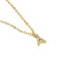 Collier Luxenter Avec Zirconia Brillant Finition or 18k - Alphabet A