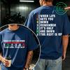 Funny When Life Gets You 1 Down 5 Up Motorcycle Shift Tshirt Graphic Tees Casual Short Sleeve Tshirt Unisexs Designer Streetwear