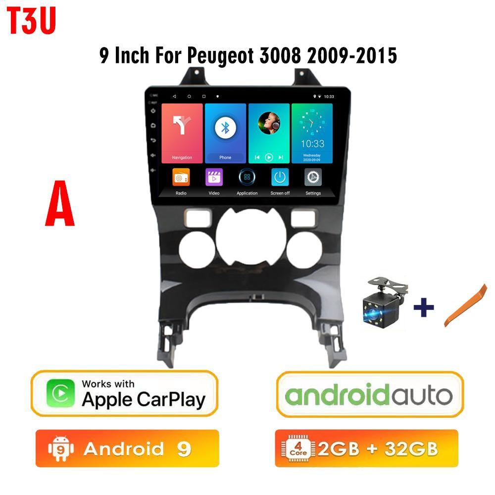 icreative Мультимедийный видеоплеер на базе Android для Peugeot 3008 AT MT 2009-2015 GPS Carplay No 2 Din DVD