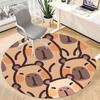 1pc Cute Bear Pattern Chair Carpet for Office Non-Slip Mat for Office - Decorative Floor Mat  yy251030281