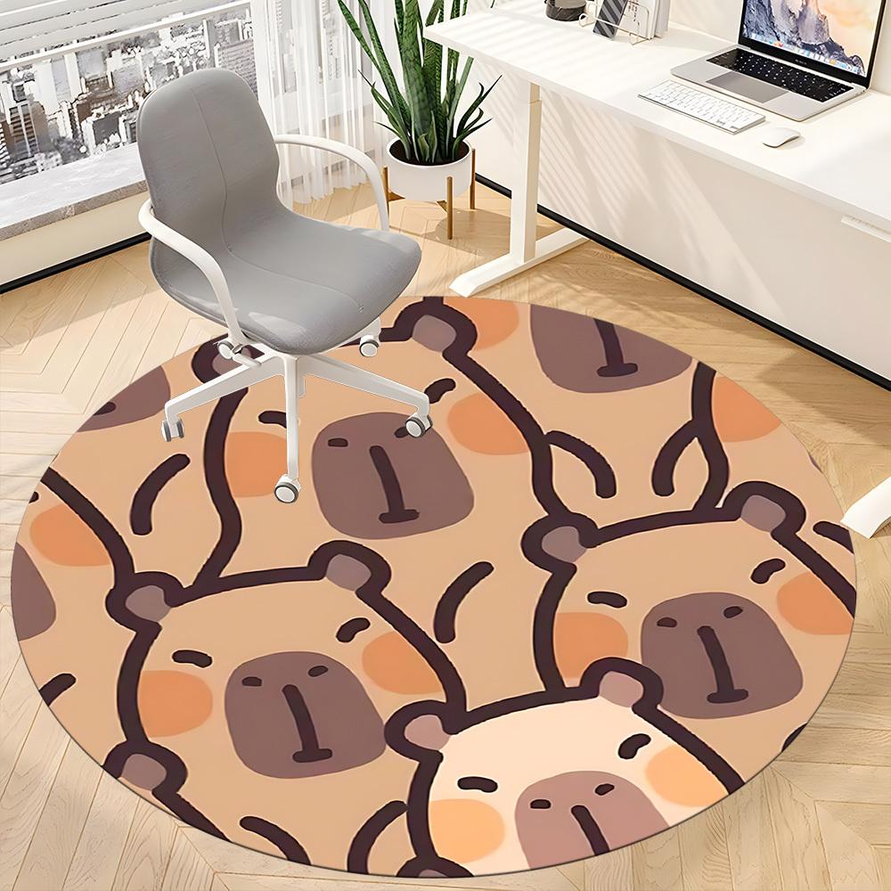 1pc Cute Bear Pattern Chair Carpet for Office Non-Slip Mat for Office - Decorative Floor Mat yy251030281