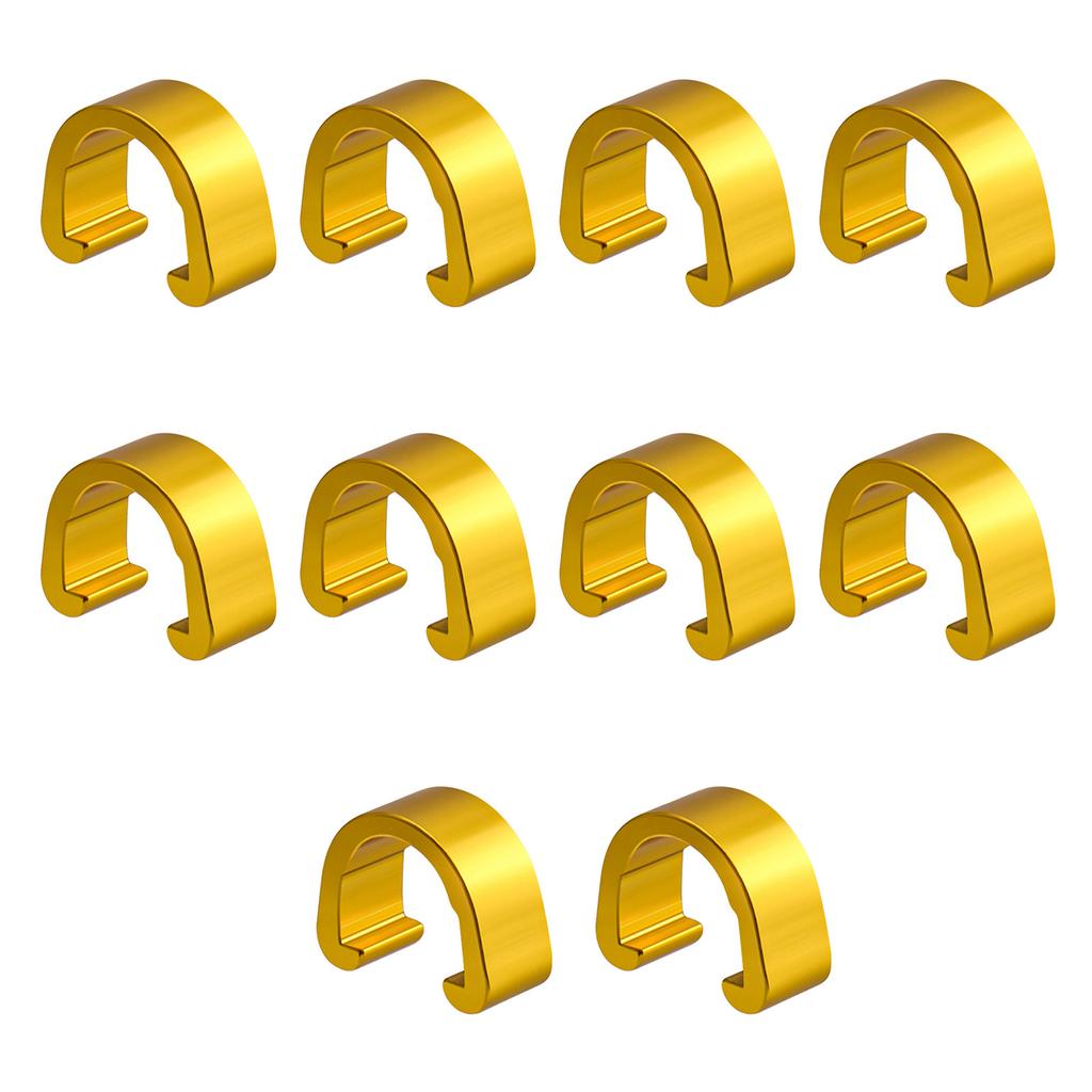 10 шт. алюминиевый сплав велосипедный трос C-образные зажимы тормозной трос корпус зажим фиксированные зажимы тормозной переключатель переключения передач зажим троса