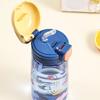 600ml Water Bottle With Straw Kids Girls Portable Travel Bottles Gym Sports Fitness Cup Summer Cold Water Juice Drinking Bottle
