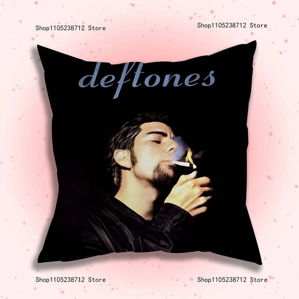 Ретро Полосы D-Deftones Наволочки Мультяшные Декоративные Для Дивана Дома Двусторонняя Печать Короткий Плюш Милая Наволочка
