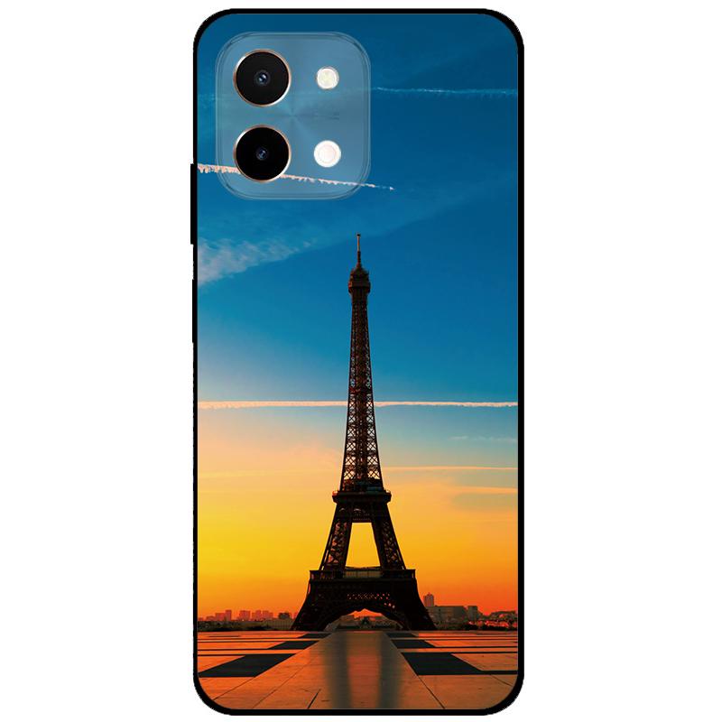 Чехол для Vivo Y28 4G 6.68'' Черный ТПУ Силикон Мультяшная Защитная Крышка для VivoY28 Y 28 4G Ударопрочный Capa Волк Животные Мягкий Чехол