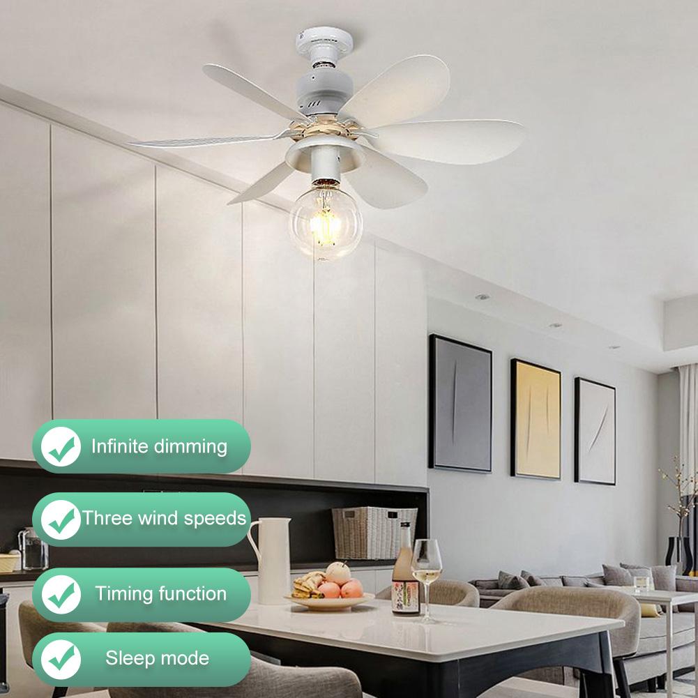 Потолочный вентилятор светодиодная лампа E27 база пульт дистанционного управления современный светодиодный потолочный вентилятор 3 скорости люстра потолочный вентилятор с регулировкой яркости для спальни кухни
