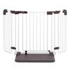 Nippon Childcare Okutobira размер S Простые в установке детские ворота с дверцей (Белый Сталь Коричневый)