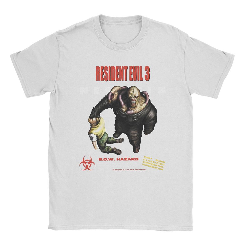 Забавные футболки Resident Evil 3 Nemesis для мужчин, с круглым вырезом, из чистого хлопка, с коротким рукавом, размеры 4XL 5XL 6XL