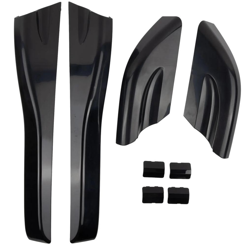 Car Accessories Auto Exterior Parts Roof Rack End Cover Car Auto For Hyundai Tucson 8 Pcs Set Black Plastic Roof Rack End Cover