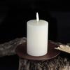 2Pcs Round Metal Candle Holder Living Room Bedroom Office Tea Scented Pillar Wax Candle Countertop Iron