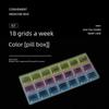 Пластиковый органайзер с 21 отделением для таблеток, ювелирных изделий, фурнитуры и нейл-арта