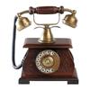 Victorian Old Classic Telephone Wooden Carving Work Vintage Wooden Base (Non Working) Corded Telephone Decor Gift