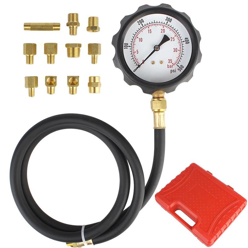 Automobile Diagnostic Tools Oil Pressure Gauge Transmission Pressure Test Meter Car Hydraulic Oil Pressure Tester TU-11A 12Pcs