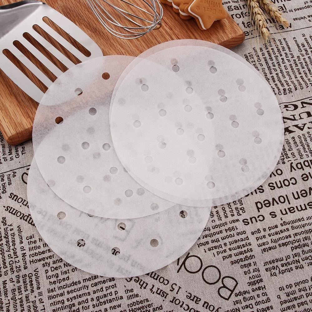50Pcs Restaurant Non-Stick Steamer Mat Cookware Oil Paper Parchment Paper Liners Air Fryer Oven