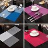 Place Mat PVC Placemats for Dining Table Mat Non-slip Placemat Set In Kitchen Accessories Cup Coaster Wine Pad Kitchen Tool