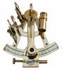 Brass Marine Sextant: Collectible Nautical Astrolabe Instrument