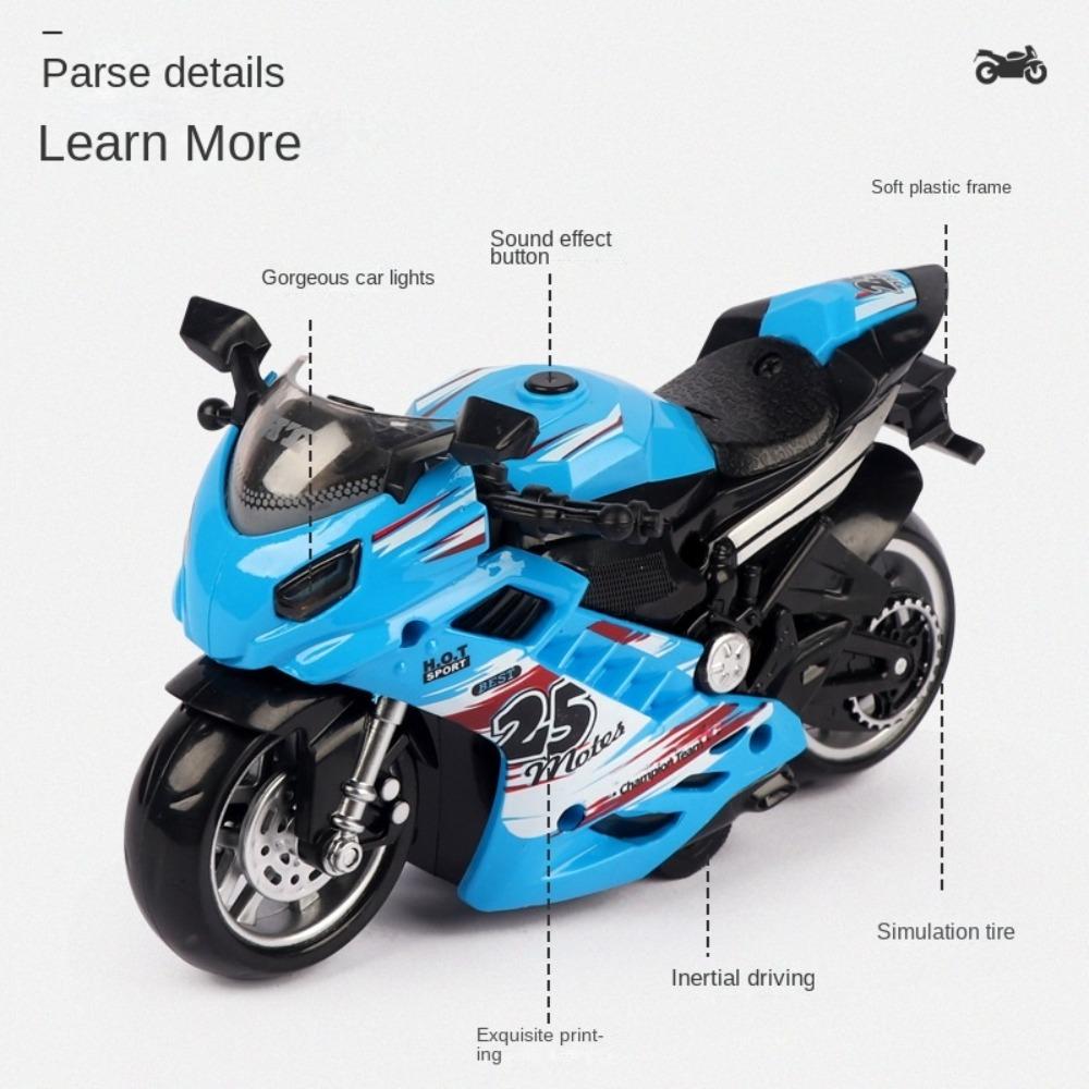 Music Simulation Motorcycle Toy Lights Mini Motorcycles Music Toy Birthday Gift