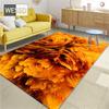 Красочный 3D ковер для гостиной, желтый ковер с абстрактной живописью, украшение для спальни, нескользящий напольный коврик, коврик для кухни, ванной комнаты