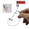 1:12 Кукольный домик Ванная комната Миниатюрная Симуляция Душ Верхний Душ Лейка Мини Смеситель для ванной Детские Игровые Игрушки Аксессуары