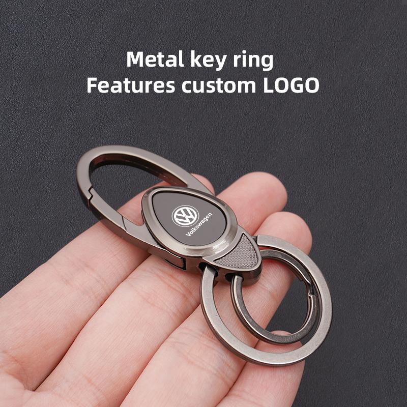 Car Emblem Alloy Keychain Key Holder For VW Golf Amarok T5 Phaeton GTI Teramont ID3 T-Cross Passat Polo Keychain Pendant Jewelry BO0