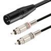 Luxferre XLR To RCA Converter Cable, RCA To XLR Converter Cable for Canon RC A Cable, 1m, Canon Male Pin Plug, Oxygen-Free Copper Cable, High