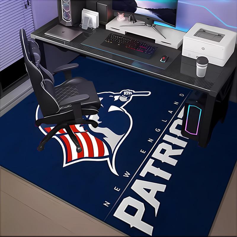 Patriots Team Spirit Rug Game Carpet, Floor Mat for Bedroom Living Room Entryway Rug, Home Decor Idea Gift for Christmas birthday