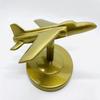 15.24 Cm Brass Finish Aeroplane Classic for Home, Office, Table Desk Decor, Showpiece Gift and Collectible
