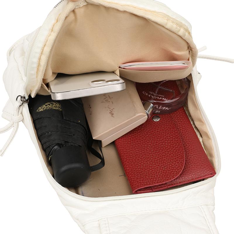 Маленький рюкзак многофункциональная нагрудная сумка сумка через плечо PU женский рюкзак