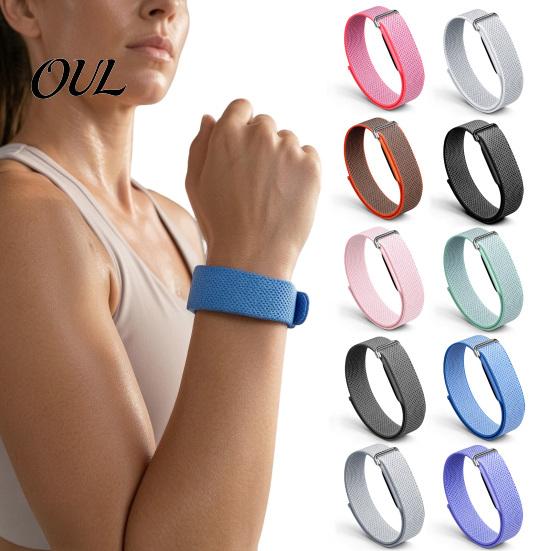Легкая регулировка Фитнес-ремешки Нейлоновая лента для Fitbit Air, Дышащий сменный ремешок для часов, Регулируемые влагоотводящие ремешки Спортивный браслет,