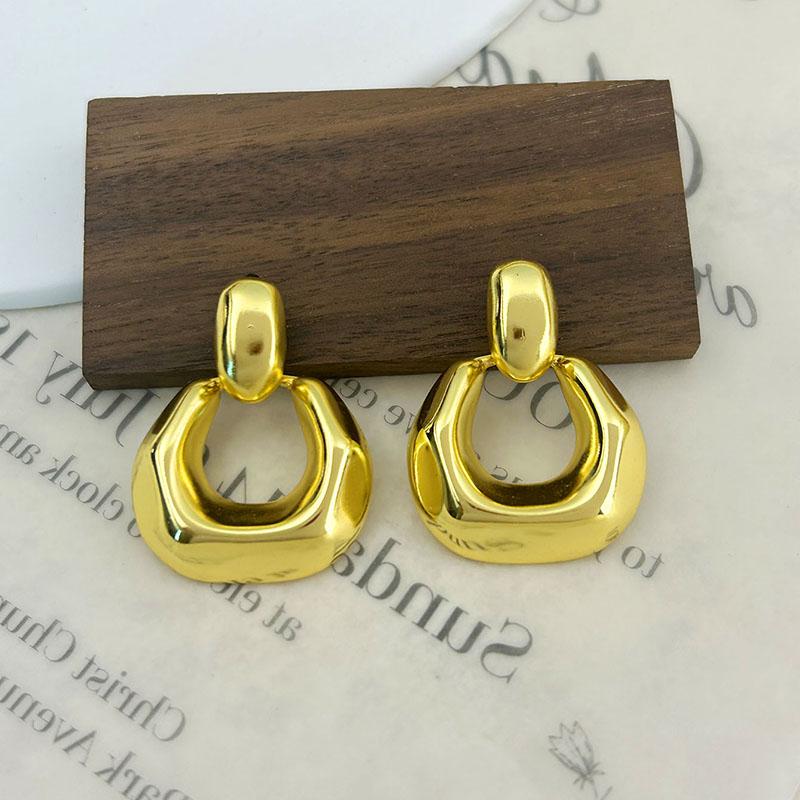 1 пара нестандартных геометрических винтажных серег для женщин, пар, модные элегантные простые вечерние ювелирные аксессуары