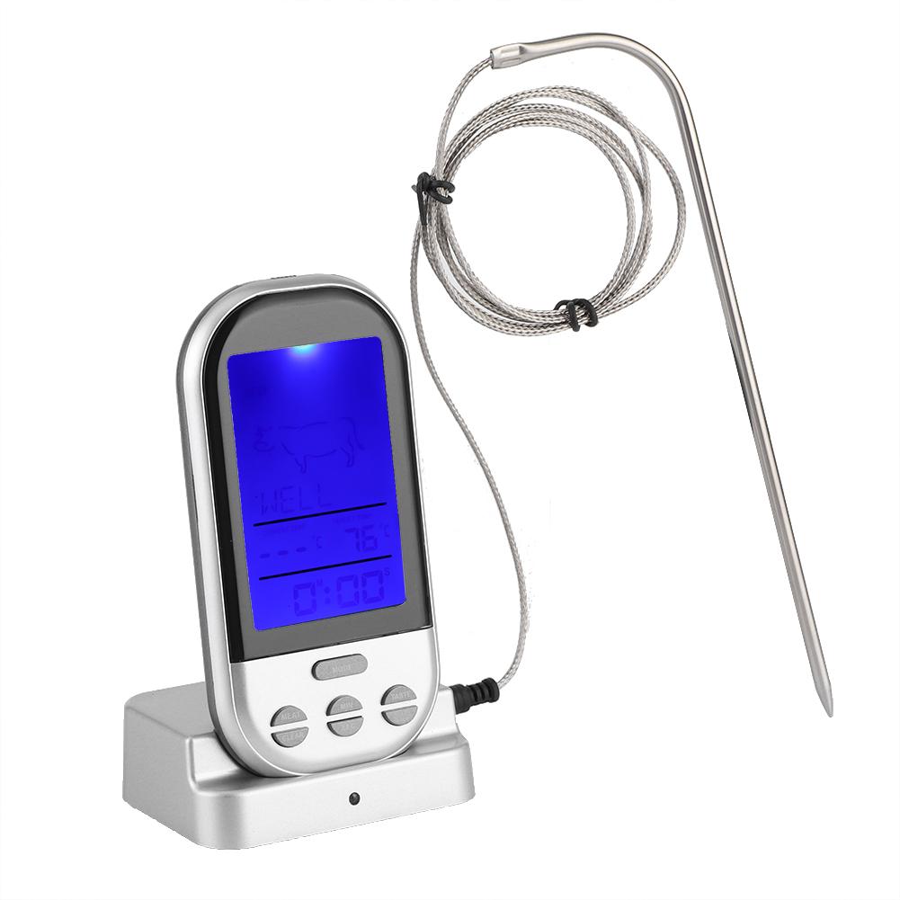 Цифровой беспроводной зонд термометр для мяса и еды для духовки, гриля, кухни, кухонного инструмента для приготовления пищи