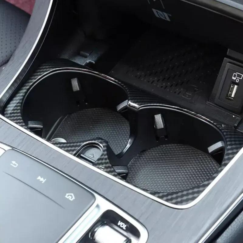 Для Mercedes Benz V Class W447 V260 250 2015- Накладка на рамку подстаканника центральной консоли, наклейка, аксессуары для интерьера автомобиля