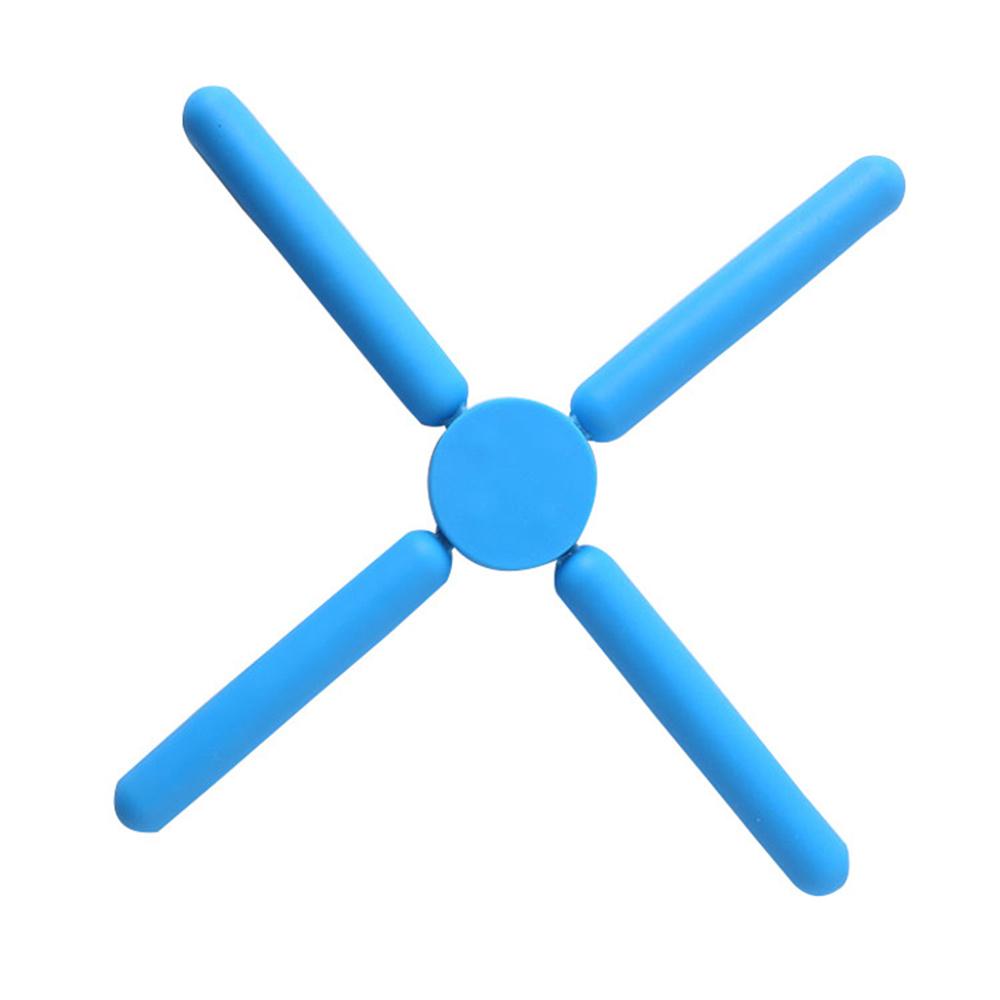 Складной силиконовый коврик для столовых приборов, крестообразный, изоляционный коврик для кастрюли, переносной коврик для чашки, кухонные принадлежности