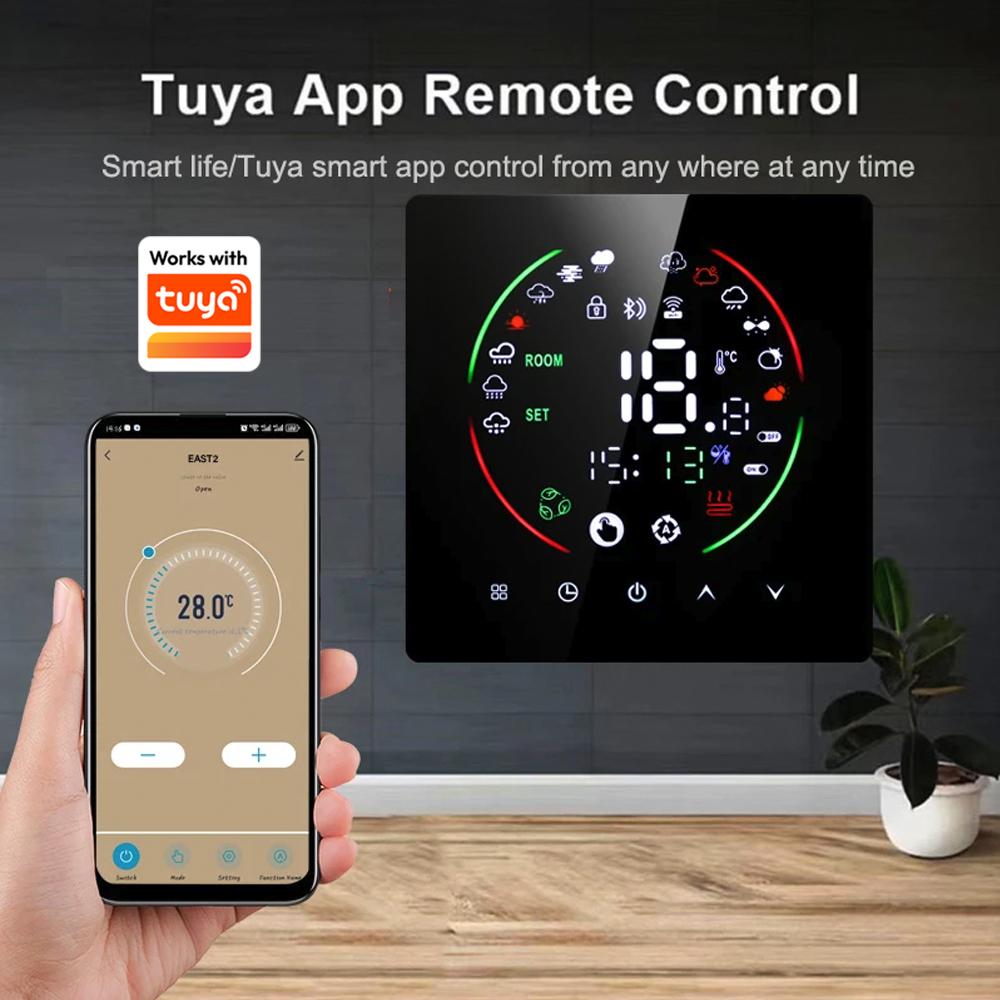 Tuya WiFi Умный Термостат Электрический Пол Обогрев TRV Водяной Газовый Котел Температура Голосовой Удаленный Контроллер для Google Home Alexa