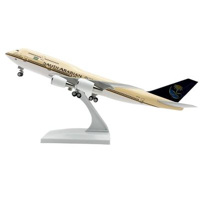Игрушка масштаб 1/240 30 см B747 Авиалинии Саудовской Аравии Литая смола Модель самолета с подставкой Модель самолета Дисплей Коллекционный Для