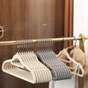 10Pcs Space Saving, Velvet Non-Slip Clothes Hangers, Heavy Duty with 360 Degree Swivel Hook for Clothing, Suit