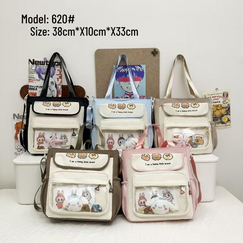 Японский стиль старшей школы, большая вместимость, ита-бэг – милый прозрачный рюкзак через плечо с аниме-куклой