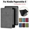 Умный чехол из искусственной кожи 6,8 дюйма, защитный чехол Funda для Kindle Paperwhite 5, домашнего офиса