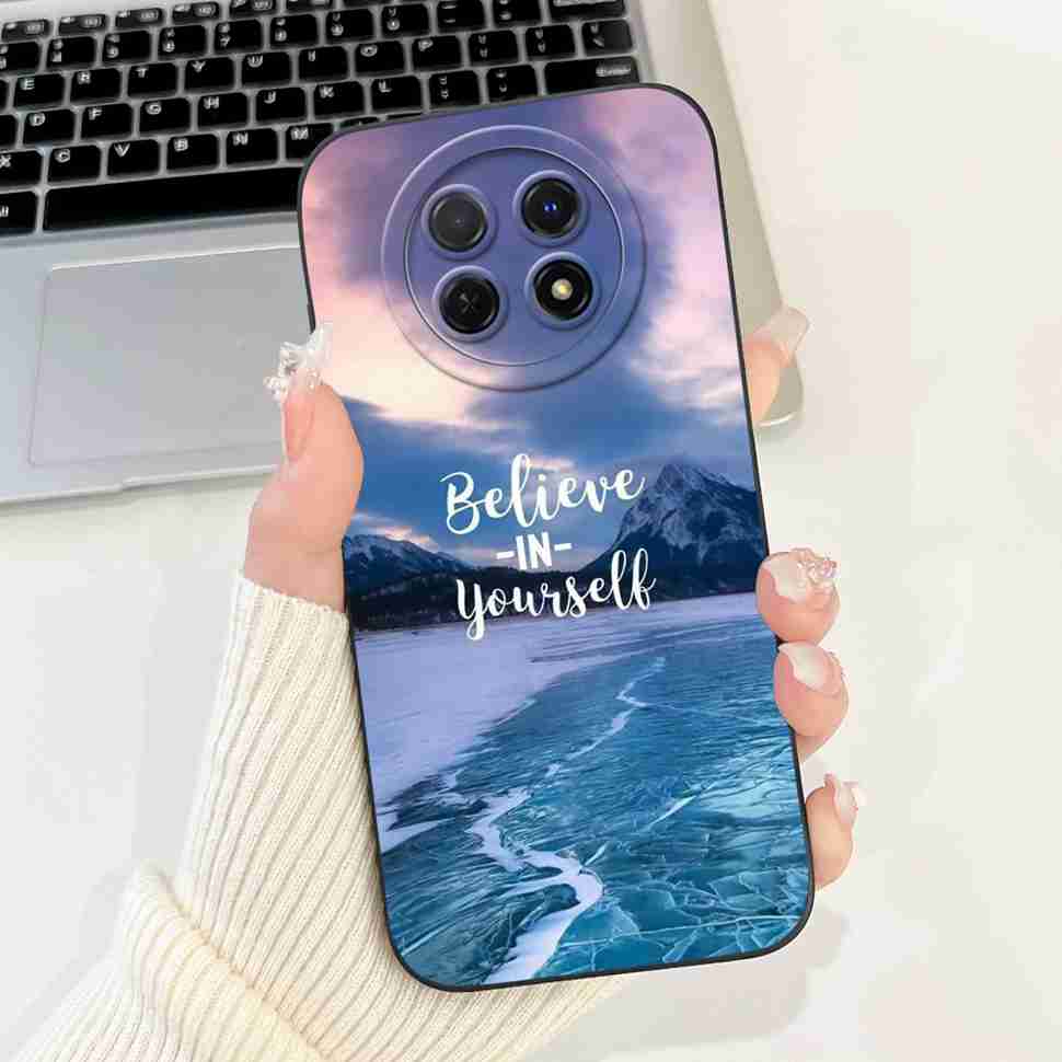 For Huawei nova Y91 Case STG-LX1 Cute Cartoon Rabbit Soft Silicone Cover For Huawei Enjoy 60X STG-AL00 6.95" Butterfly Shell