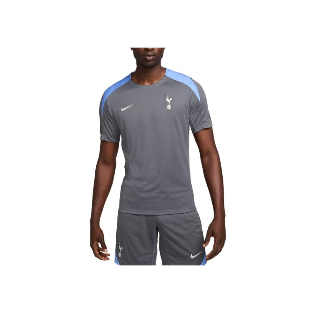 Nike Dri-Fit Tottenham Hotspur Strike Outdoor Casual Sports Crew Neck Short Sleeve Football Shirt Men Tops Dark-Gray FN9823-024