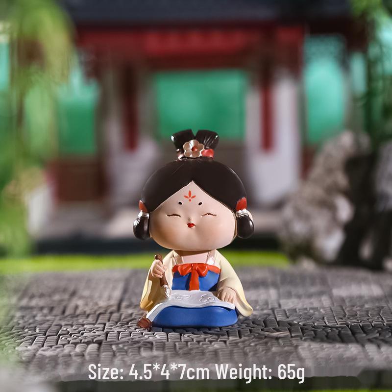 Креативный держатель для телефона в стиле династии Тан: Изысканный орнамент из смолы