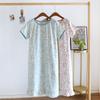 Summer New Women's Pajama Skirt 100% Cotton Gauze Ladies Sweet and Cute Pajama Skirt Large Homewear Dress Sleepwear