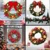Christmas Holiday Family Decoration Wreath Window Cling Stickers
