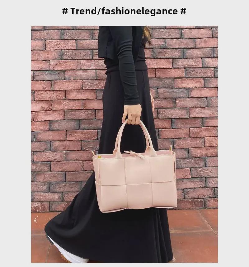 Сумка-тоут из натуральной кожи Six-Grid, весна/лето 2024 г.