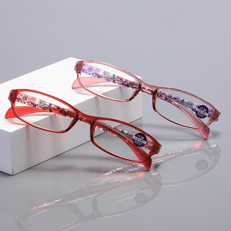 New women's classic anti-blue reading glasses TR fashion printing anti-blue reading glasses direct supply