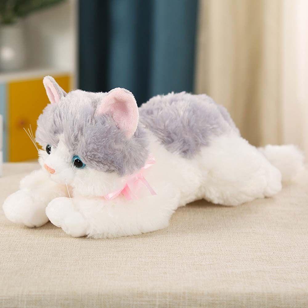 Sleep Toy Kitten Pillow Simulation Cat Plush Toy Cat Plush Doll Cat Stuffed Toys Plush Pillow