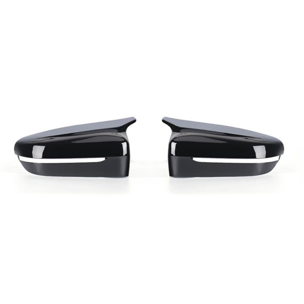 2 шт. автомобильное ярко-черное боковое зеркало заднего вида, замена крышки для BMW 5 серии G11 G12 G30 G38